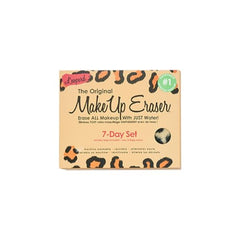 MakeUp Eraser leopard 7-day set close-up of cloud-soft fibers for gentle cleansing.