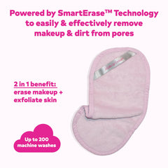 MakeUp Eraser Pro exfoliation side ready for gentle skin buffing.