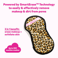 MakeUp Eraser Pro in-use cleans waterproof mascara with just water