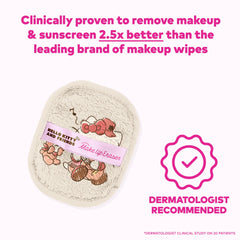 MakeUp Eraser waterproof makeup removal with water activation.