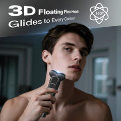 MALEGEBAZ electric-razor pop-up-trimmer for precise edge detailing