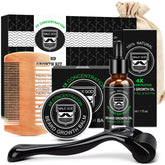 MALE GOD beard growth oil bottle nourishes facial hair for a fuller, healthier appearance.