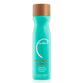 Malibu C Hard Water Wellness Shampoo bottle shows vegan formula for mineral buildup removal and shine
