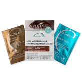 Malibu C Mini Rehab hard water packet closeup showing mineral-detox for color clarity