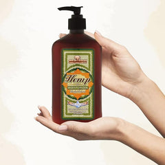 Malibu Hemp Cream texture swatch reveals non-greasy, fast-absorbing lotion.