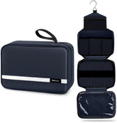 Maliton toiletry bag hanging setup keeps toiletries accessible in small bathroom spaces