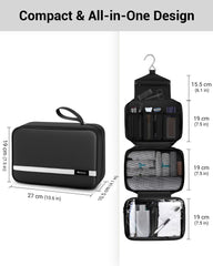 Maliton waterproof material closeup emphasizes leakproof protection for toiletries.