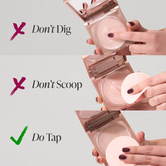 Mally Beauty Poreless Face Defender translucent texture closeup shows weightless, oil-control finish.