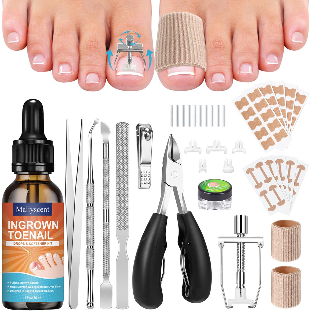 Maliyscent ingrown toenail drop for gentle at-home care and maintenance.