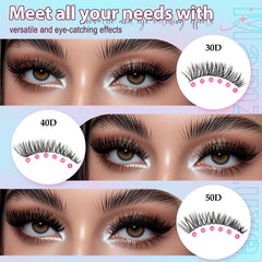 Mamzy Luxe length comparison from 10mm to 16mm illustrating mixed lengths for tailored looks
