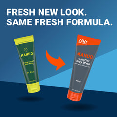 Mando Acidified Body Wash Mt Fuji bottle conveys crisp, refreshing scent.