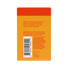 Mando Acidified Cleansing Bar image highlights SLS-free formula for sensitive skin