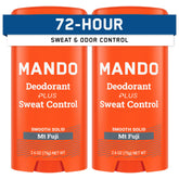 Mando antiperspirant stick Mt Fuji pack2 offers all-day odor and sweat control.