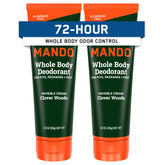 Mando invisible-cream pack-of-2-tubes shows long-lasting odor control for daily wear