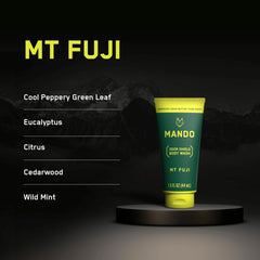 Mando Mini Body Wash Pro Sport bottle illustrating active, long-lasting odor control
