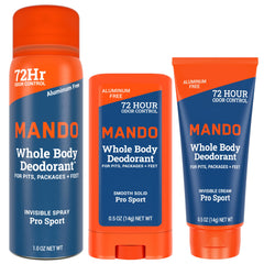 Mando Solid Stick from the mini trio delivering all-day odor control for active days.