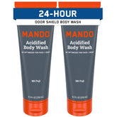 Mando Odor Shield bottle pour shows 24-hour odor control
