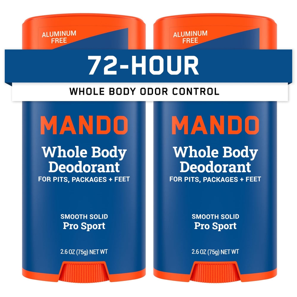 Mando Pro Sport smooth solid stick ready for easy odor-control application all day