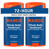 Mando Pro Sport smooth solid stick ready for easy odor-control application all day