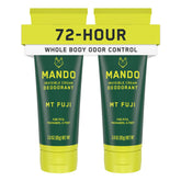 Mando whole-body deodorant packaging shows Mt Fuji scent for everyday freshness