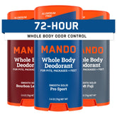 Mando Whole Body Deodorant pack3 box shown for all-day odor control.