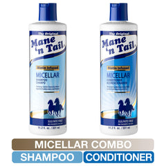Mane 'n Tail biotin-infused shampoo close-up fortifying strands with biotin