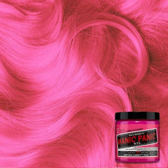 MANIC PANIC Cotton Candy Pink color swatches show bright pink shade options