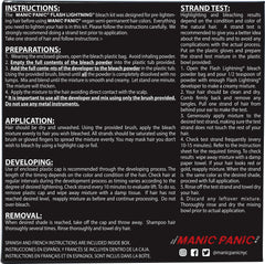 MANIC PANIC Flash Lightning 30-volume developer bottle for maximum lift.