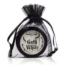 MANIC PANIC Goth White base with matte finish for bold, stage-ready looks.