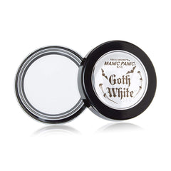 MANIC PANIC Goth White Cream to Powder Foundation applied for smooth, even coverage.