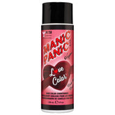 MANIC PANIC Rock Me Red bottle closeup highlighting vibrant color in vegan formula.
