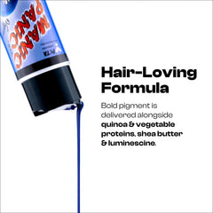 MANIC PANIC Rock Me Red nourishing formula with quinoa and shea butter on ingredient list.