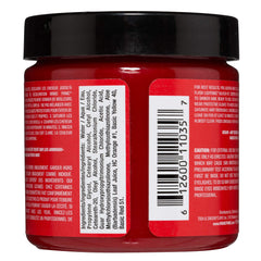 MANIC PANIC Rock N Roll Red dye swirl demonstrates customizable shade options.