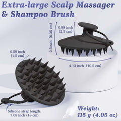 Manmihealth scalp massager helps cleanse scalp and enhance shampooing comfort.