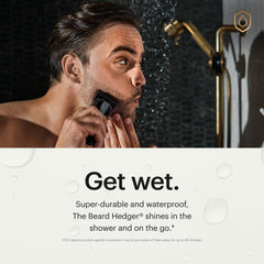 MANSCAPED Beard Hedger cordless motor powers fast trimming with power and control.
