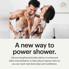 MANSCAPED The Body Buffer ergonomic no-slip handle for comfortable scrubbing
