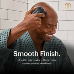 MANSCAPED The Dome Shaver Plus FlexAdjust close-contact technology across the scalp