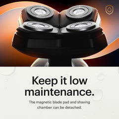 MANSCAPED The Dome Shaver Plus four blade heads providing even coverage