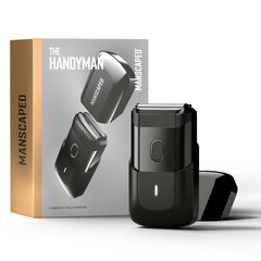 MANSCAPED Handyman compact face shaver close-up for precise grooming on the go.