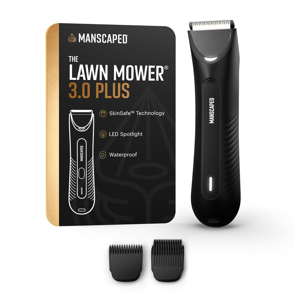 MANSCAPED Lawn Mower 3.0 Plus ceramic blade close-up for nick-free trimming
