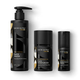 MANSCAPED Skin Ultra 3-step kit for daily cleansing, hydration, and brightening.