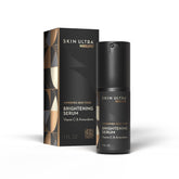 MANSCAPED Skin Ultra Brightening Serum bottle on clean surface for glow focus