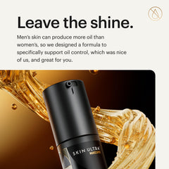 MANSCAPED Skin Ultra Brightening Serum vitamin C visual showing radiance boost
