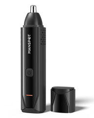 MANSPOT Nose & Ear Trimmer front view highlighting compact design for precise grooming