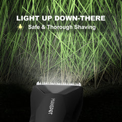 MANSPOT Waterproof design supports wet or dry trimming in the shower.