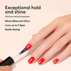 Manucurist Green Base Coat being applied for a smooth manicure base