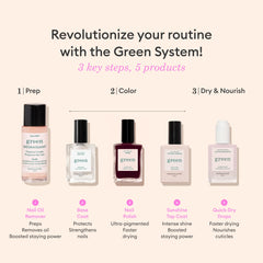 Manucurist Green Base Coat with Hexanal protects nails and improves wear.