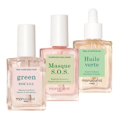 Manucurist Rescue Nail Care Kit base coat image promoting stronger nails and base protection