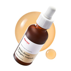 MA:NYO Bifida Biome Complex Ampoule Serum bottle demonstrates hydration-focused skincare benefits.