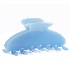 Clip MAORULU de acetato 4'' en azul bebé, agarre firme para todo tipo de cabello.
